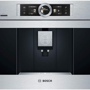 Bosch BCM8450UC 24 Inch Wide Built-In Automatic Coffee Machine with Home Connect, Stainless Steel